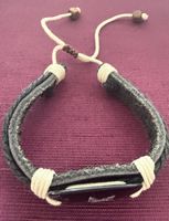Echt Lederarmband mit Yin Yang Anhänger für den Sommer
