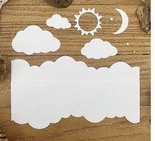 Neues Stanzschablonenset Sonne, Wolken, Horizont, Wasser