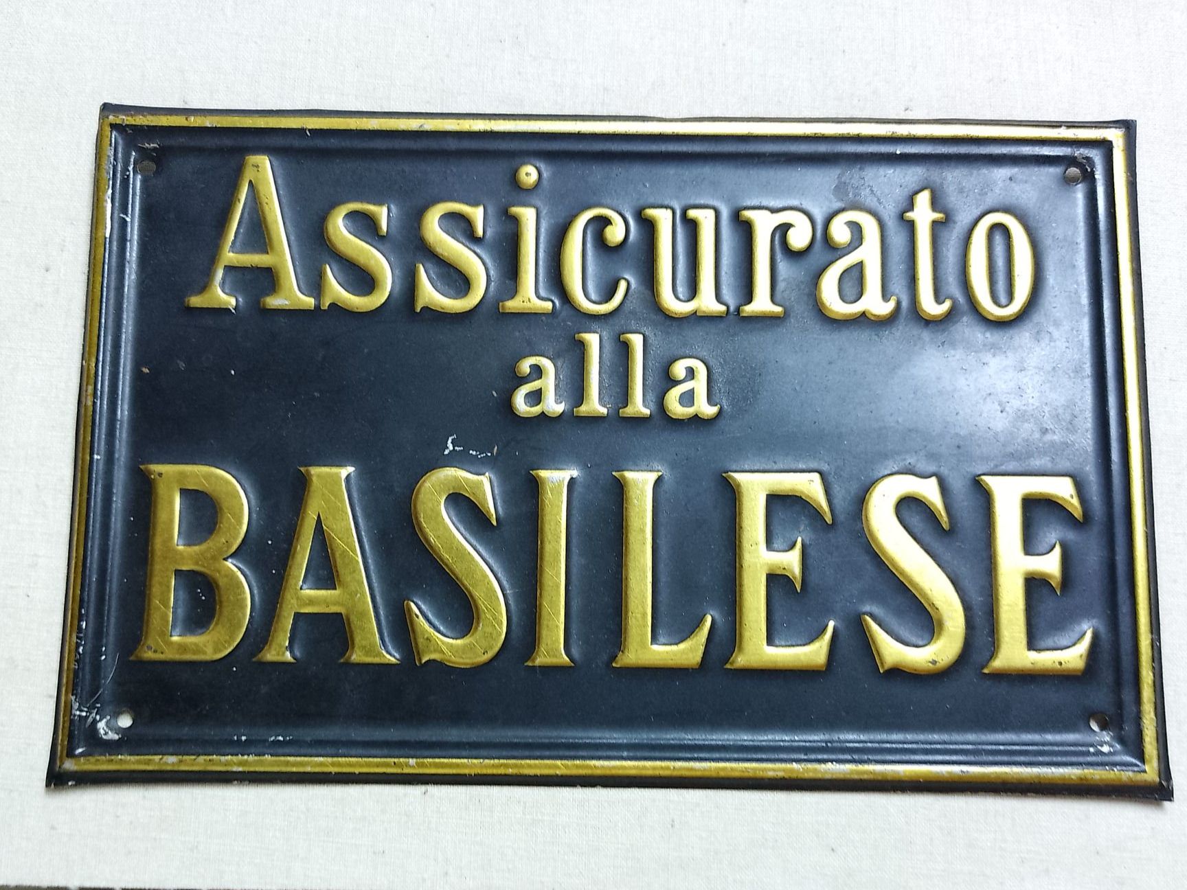 Insegne: Versicherung - "Basilese" – Usato da Sorengo venduto da 74in