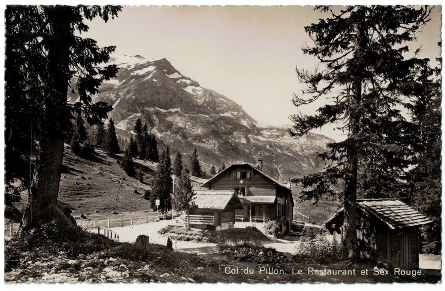 Cartoline postali: Col du Pillon, Restaurant, avec cachet "Ch. Jaggi" – Usato da Frauenfeld venduto da POML