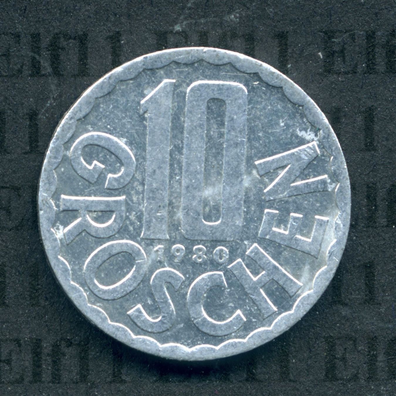 Tutti le monete: ATS___0.10 1980 ss-vz 10 Groschen – Usato da Widnau venduto da Elf11