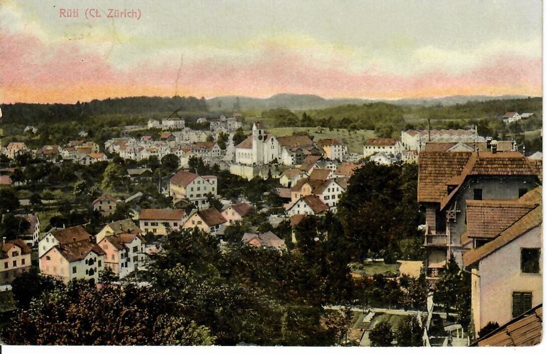 Cartoline postali: Rüti Zürich 1907 – Usato da Hochdorf venduto da Ziegel-16