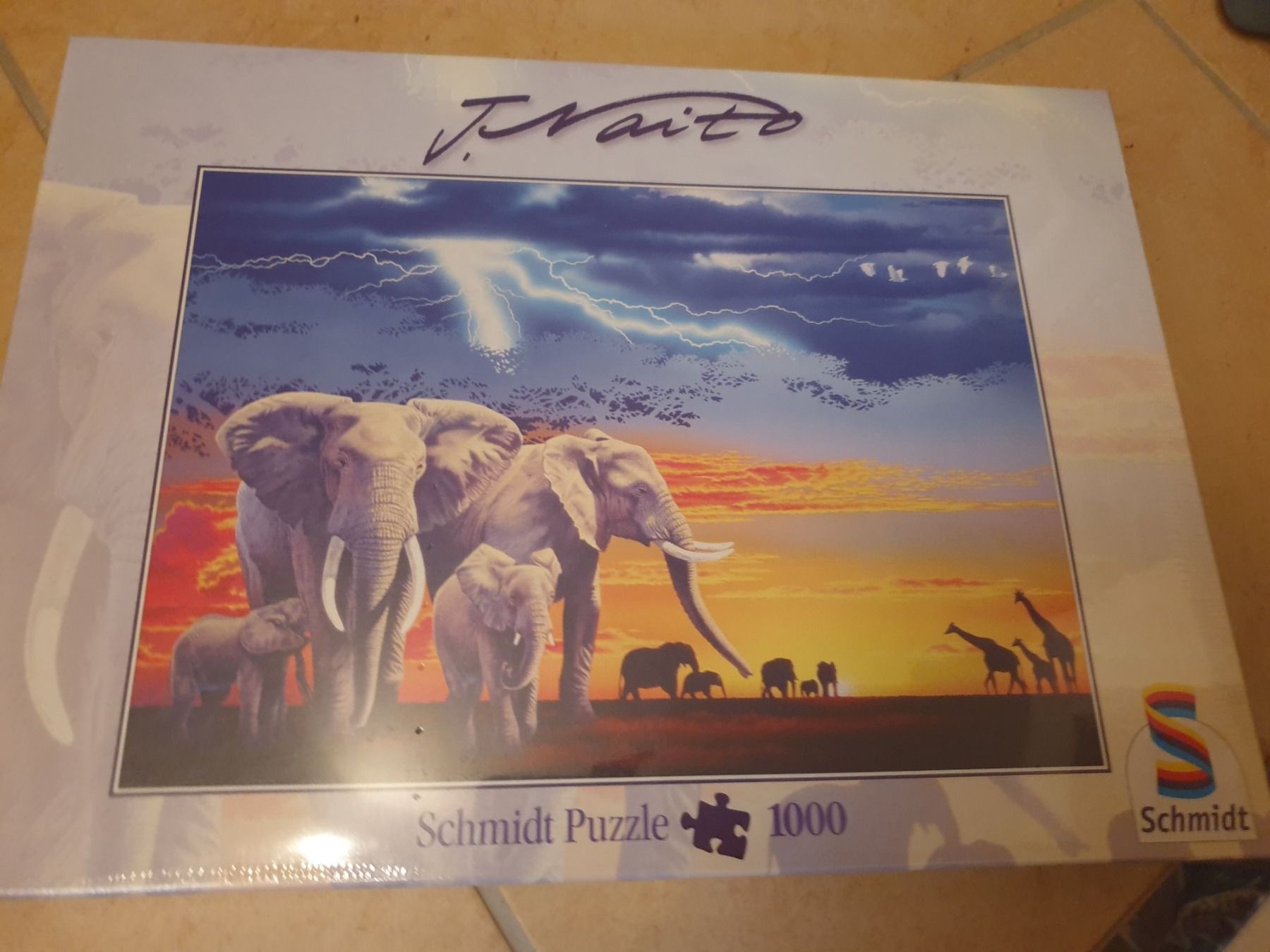 Puzzle: Puzzle Éléphants 1000 pièces Schmidt NEUF – Usato da Courtelary venduto da Chauvesouris