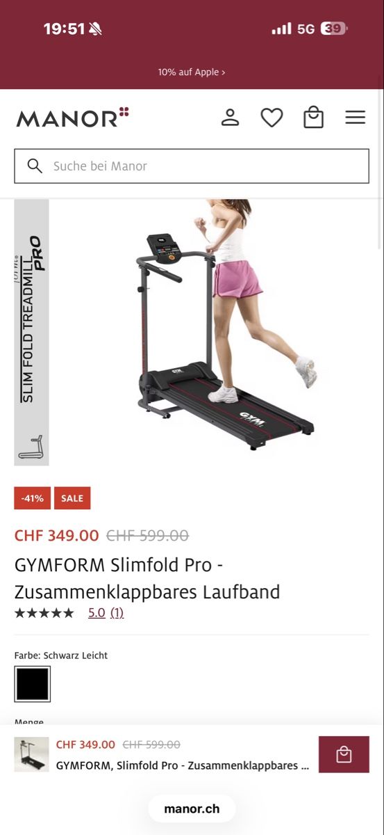 Hometrainer: Gymform treadmill – Gebraucht aus Fahrweid von Stellar_times 4