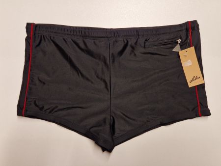 Badehose Herren XXL Lahco Basic Black Red / Rabatt 50% - 70%