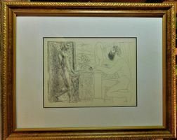 Rar Pablo Picasso Litografie 1956er