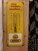 Emailschild Thermometer