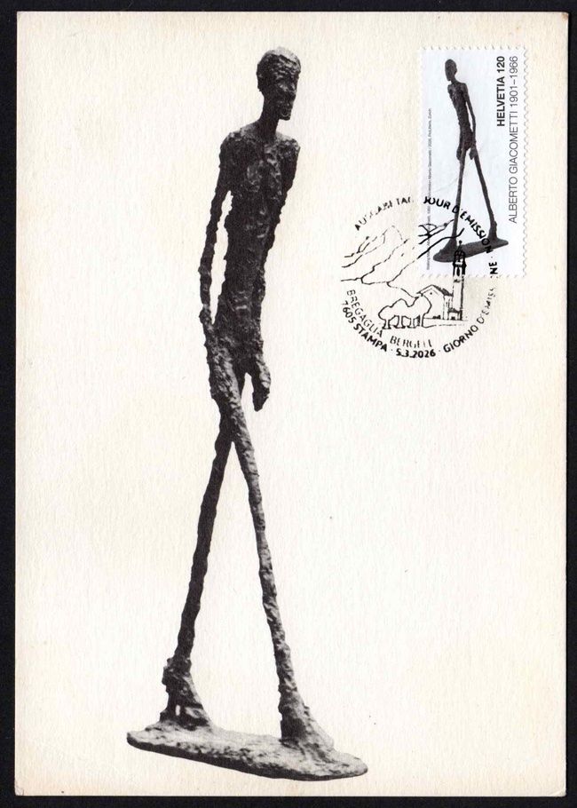 Tous les timbres: Maximumkarte Alberto Giacometti – Neuf (Voir description) à Dottikon par haeusibuh5