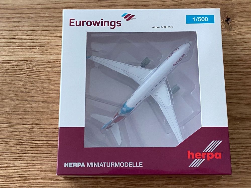 Herpa Eurowings Airbus A330-200 Modellflugzeug – Maßstabsgetreu Für Sammler