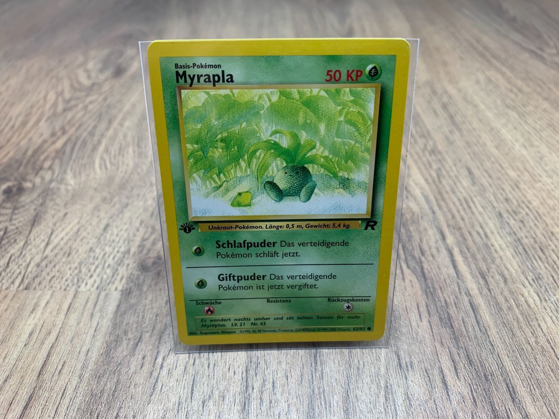 Pokémon Carte collezionabili: Pokemon Team Rocket 1. Edition Myrapla – Usato da Hallau venduto da R.R.91