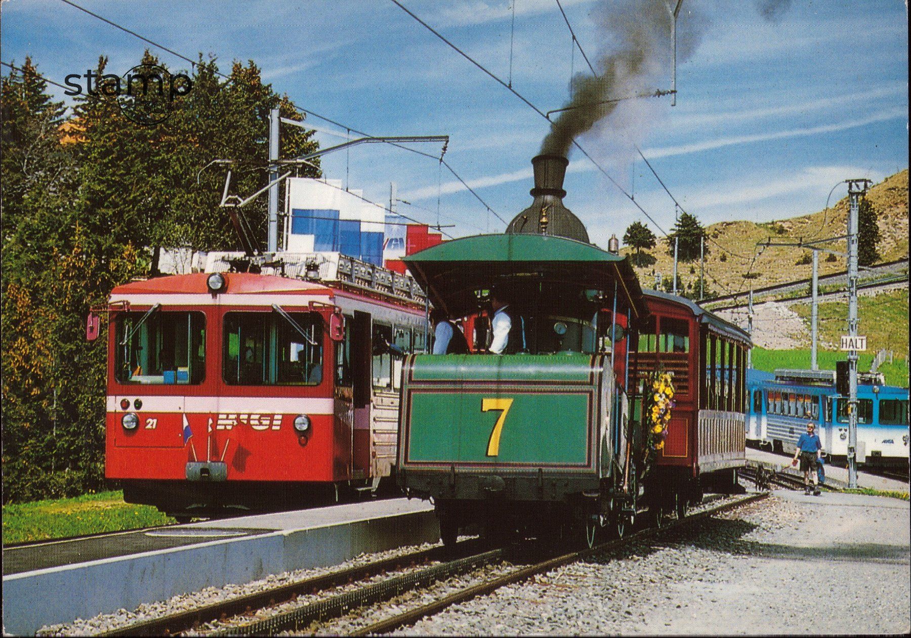 Ansichtskarten: AK Dampfbahn Rigi-Staffel – Gebraucht aus Eggersriet von stamp303