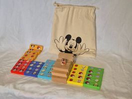 Disney Holz Turmbausteine und Domino Woomax