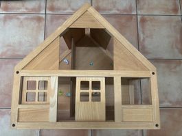 Holz Puppenhaus mit Zubehör,  gebraucht