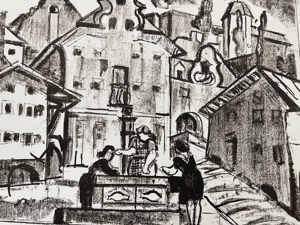 Grafica & Litografie: FRANCOIS DESNOYER LITHOGRAPHIE SIGNIERT – Usato da Gersau venduto da grafik-kunst 3