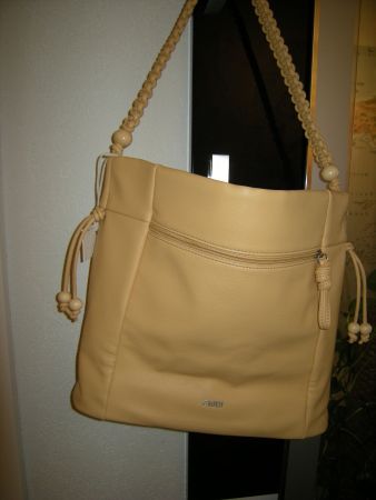 Umhängetasche Tasche Marke zwei vanillegelb 36x33x14cm