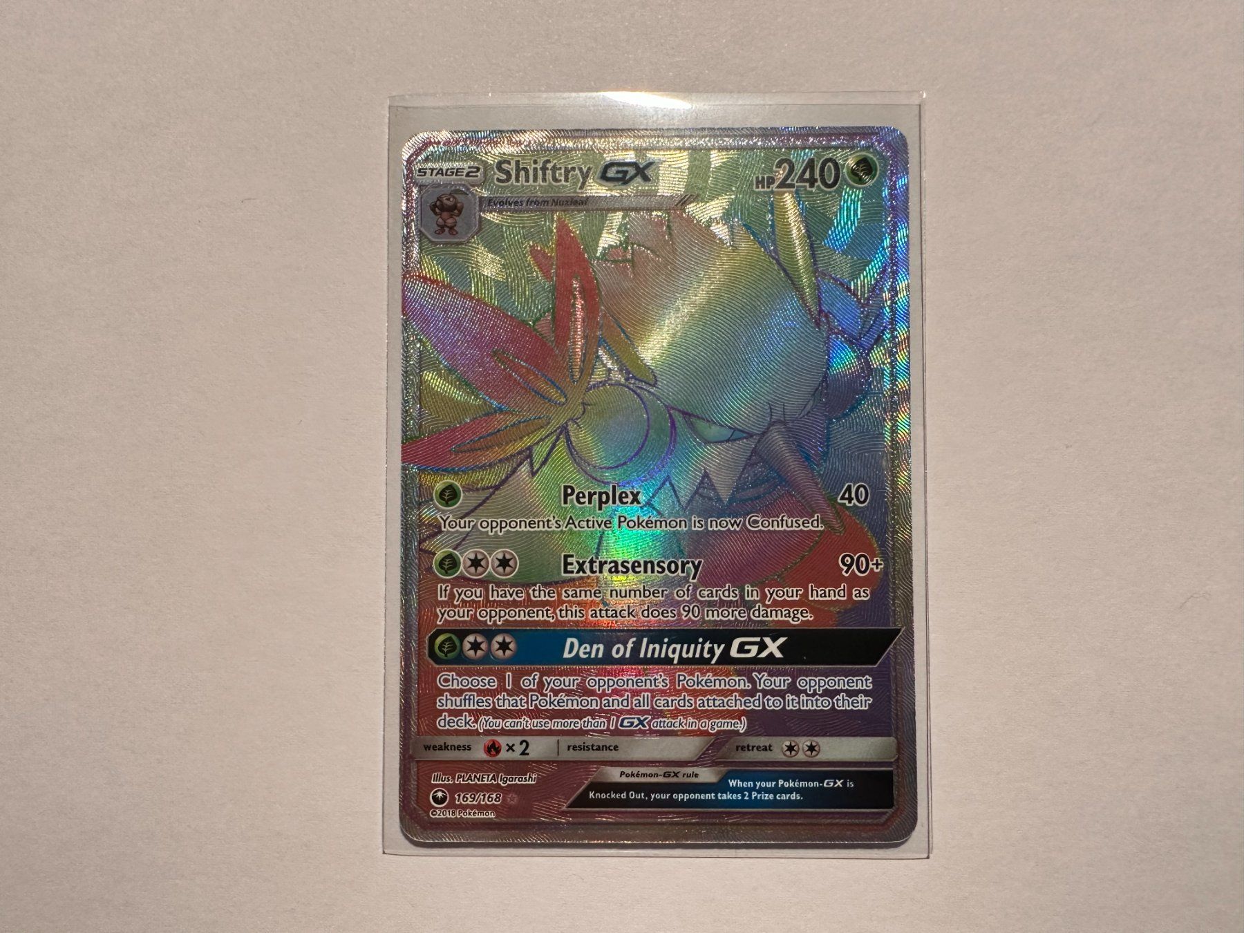 Pokémon Carte collezionabili: Shiftry GX Rainbow Celestial Storm EN – Usato da Hagendorn venduto da Pokecollectorch