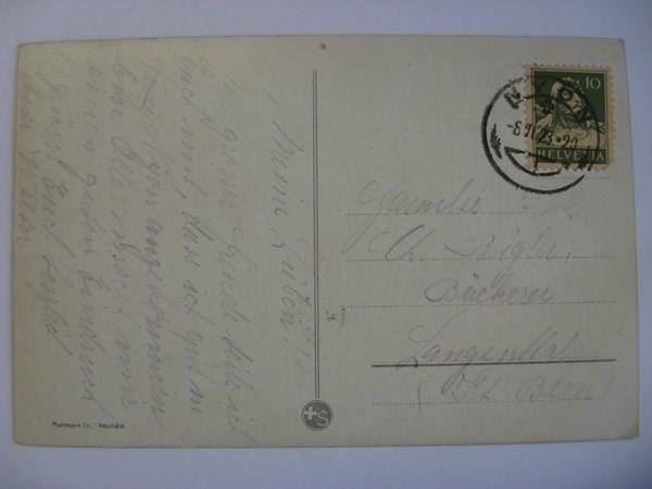 Cartoline postali: AK  Nyon - Château et Mont Blanc – Usato da Gundetswil venduto da Egro01 1