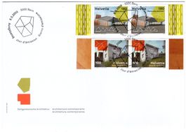 2009 "Zeitgenössische Architektur" in Paaren auf FDC
