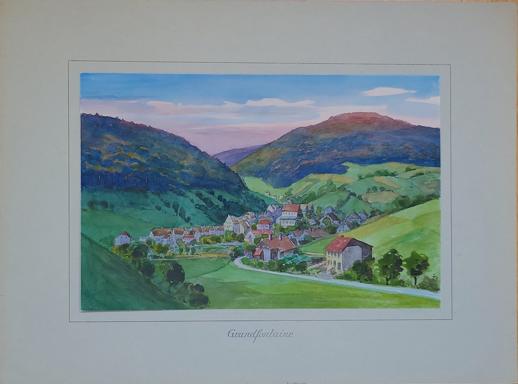 Dipinti: 3 Aquarelle von Charles Greiner um 1920 – Usato da Muttenz venduto da Mithrur 3