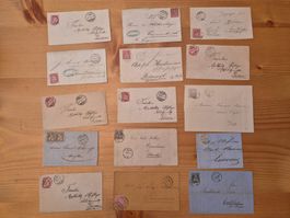 CH-Briefe gelaufen Zustand gemäss Bilder