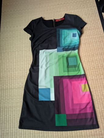 Farbenfrohes Sommerkleid Colorblocking S Desigual