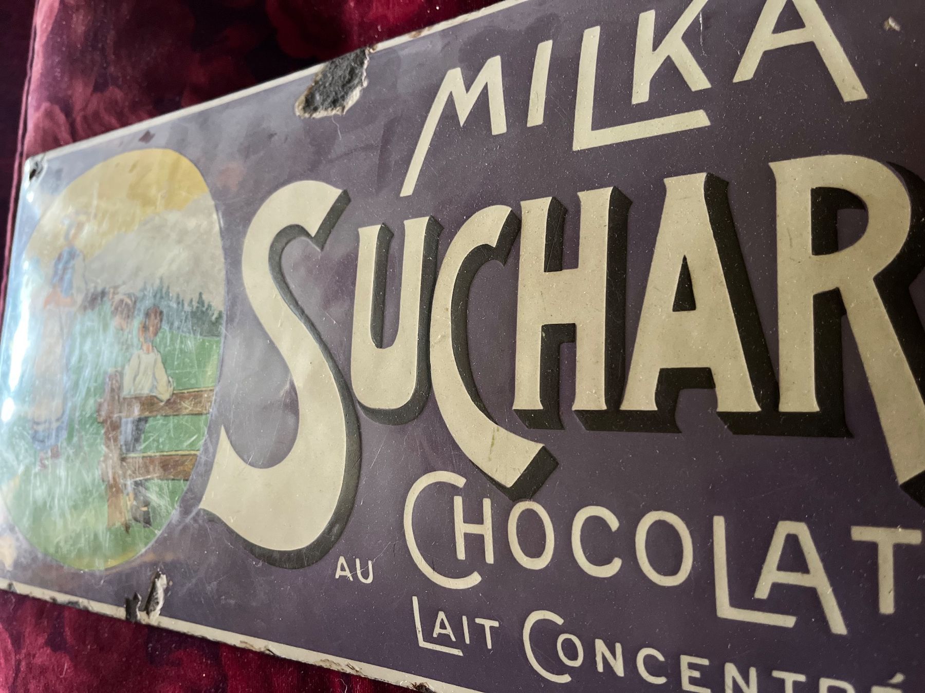 Suchard Schilder: emailschild, suchard, milka, sennerin – Gebraucht aus Emmenmatt von flyrecords 2