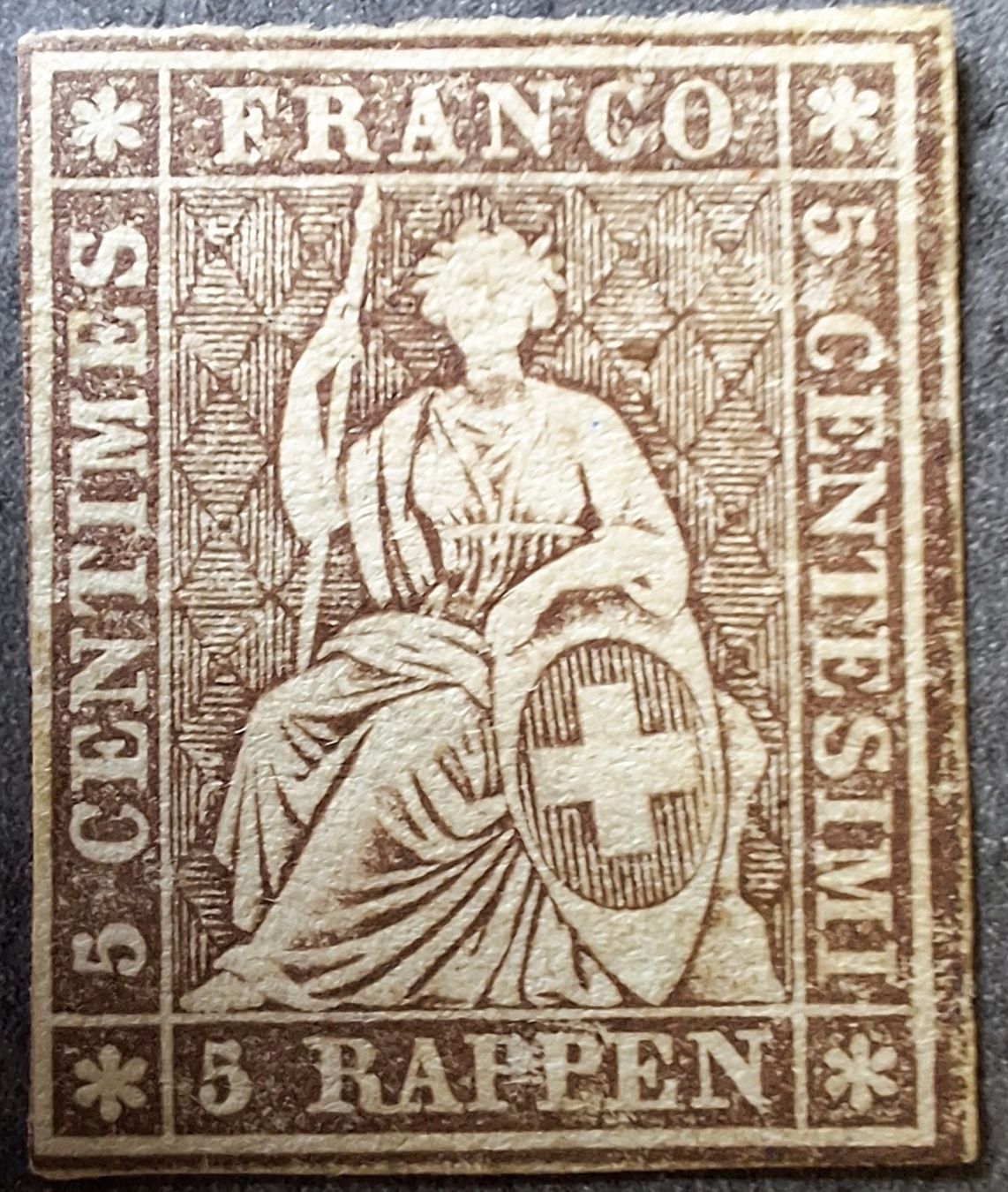Tutti i francobolli: Strubel 22G * Kat 320.- – Usato da Balgach venduto da SIMEON27