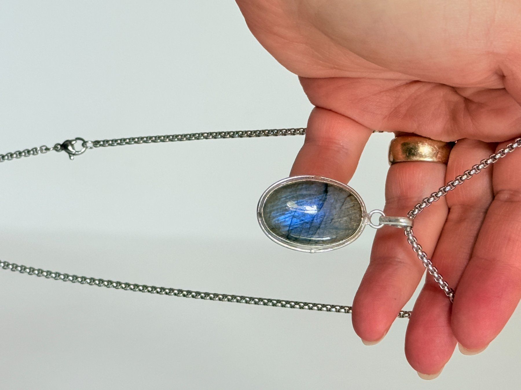 Ketten: Collier labradorite, élégant et tendance ✨ – Neu und originalverpackt aus Genève von AWWA 7