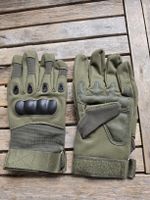 Taktische Handschuhe olivgrün mit Knöchelschutz, neu.