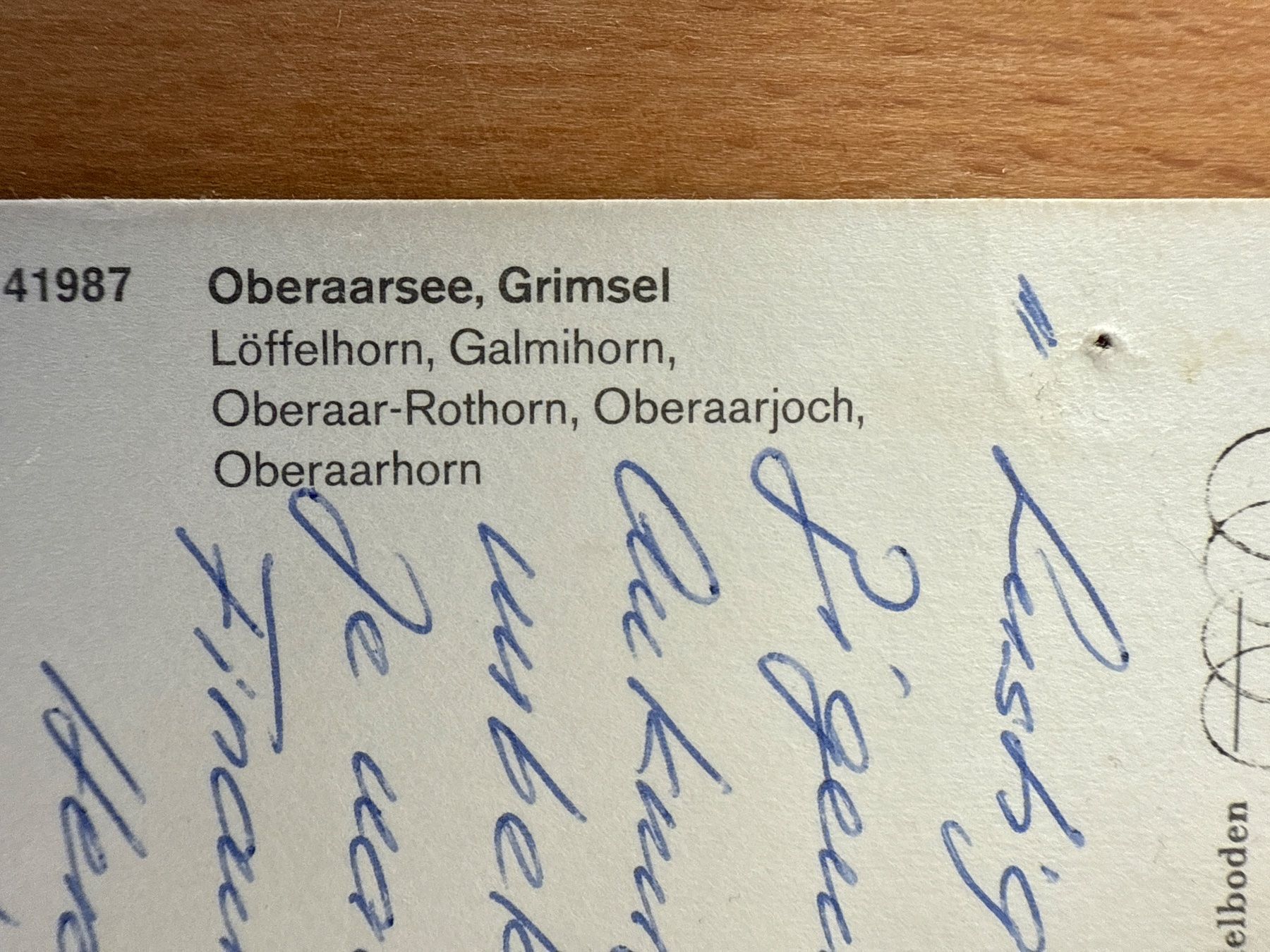 Cartoline postali: Oberaarsee Grimsel, Ansichtskarte gelaufen – Usato da Sempach Station venduto da blackhors 3