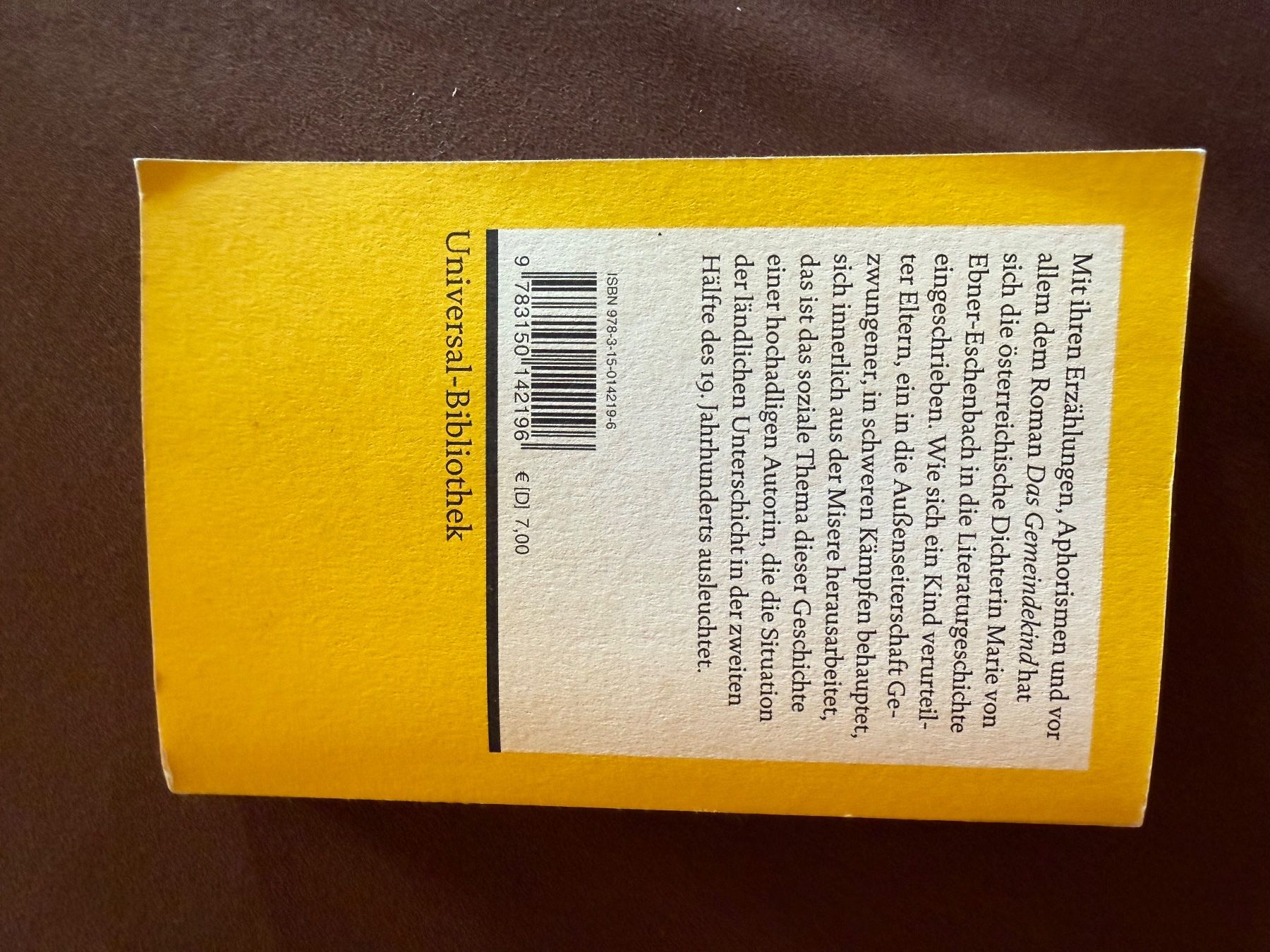 Libri: Das Gemeindekind - Ebner Eschenbach – Usato da Pfäffikon ZH venduto da mar_69jp 1