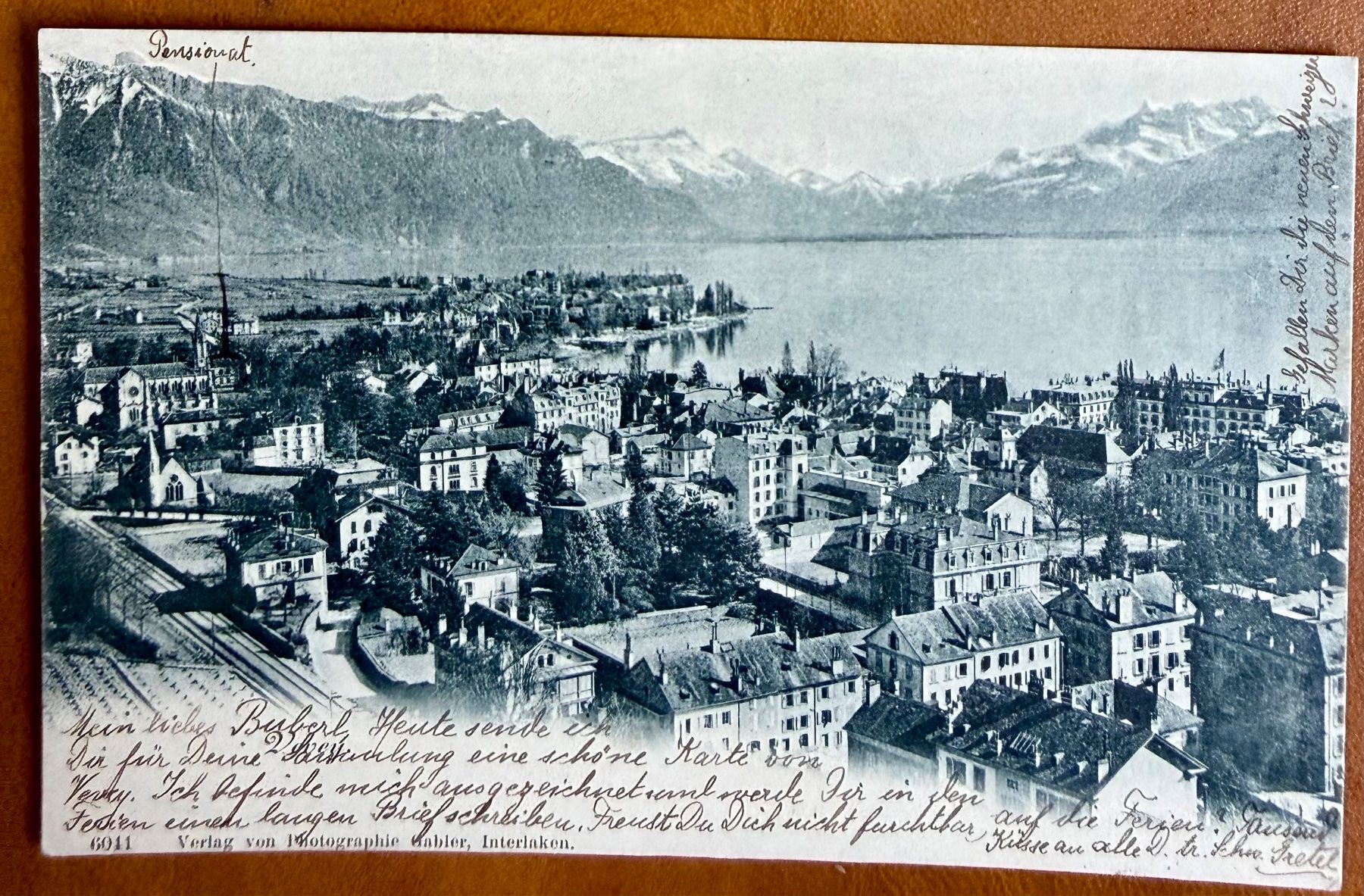 Ansichtskarten: Vevey - Panorama 1910 – Gebraucht aus Lutry von Ediego
