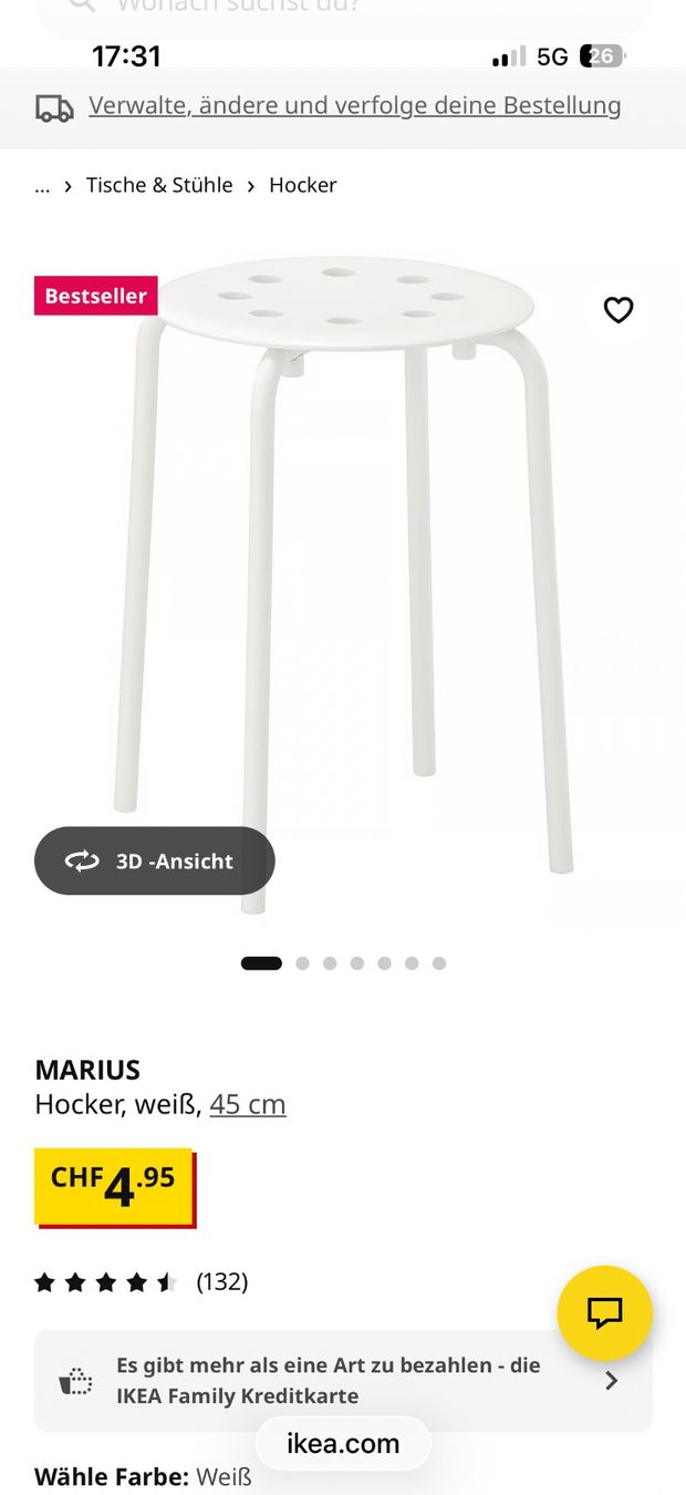 Ikea Sgabelli: 4 Ikea stools – Usato da Kloten venduto da 8o7kA 2