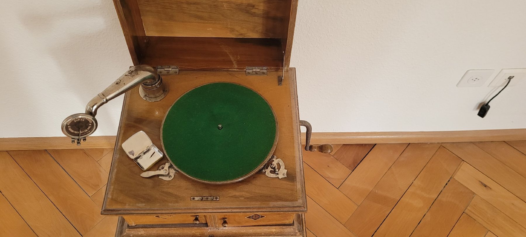 Giradischi: Ancien gramophone Duplex de1906 – Difettoso da Rocourt venduto da PapyCH 2
