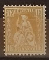 4079E) 36, Sitzende Helvetia, postfrisch Kt. 60.-