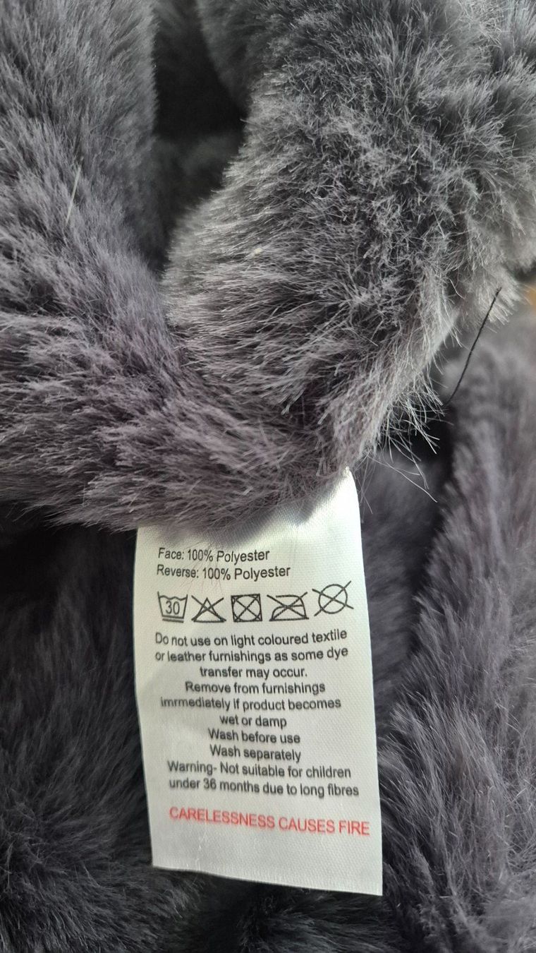 Coperte: Wohndecke «Cosy» - Anthrazit – Nuovo (secondo la descrizione) da Oberentfelden venduto da angelheart71 2