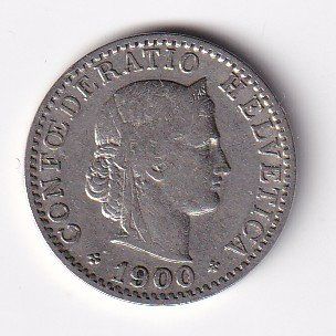 Tutti le monete: Schweiz 20 Rappen 1900 – Usato da Neuchâtel venduto da karlpierrino