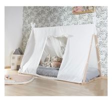 Childhome Tipibett 70 × 140 inkl. Lattenrost & neuem Bezug