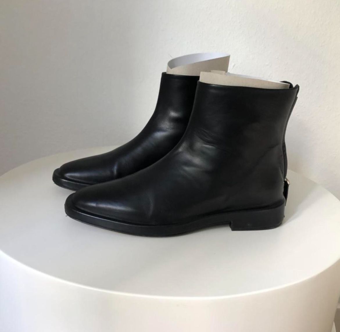 Jil Sander Scarpe da donna: Jil Sander Black Leather Ankle Boots sz 36 – Nuovo (secondo la descrizione) da Genève venduto da TreasureChest 1
