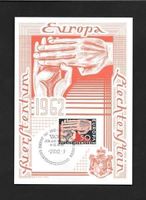 Liechtenstein Pén Maximumkarte 356 Europamarke ET 2.8.1962