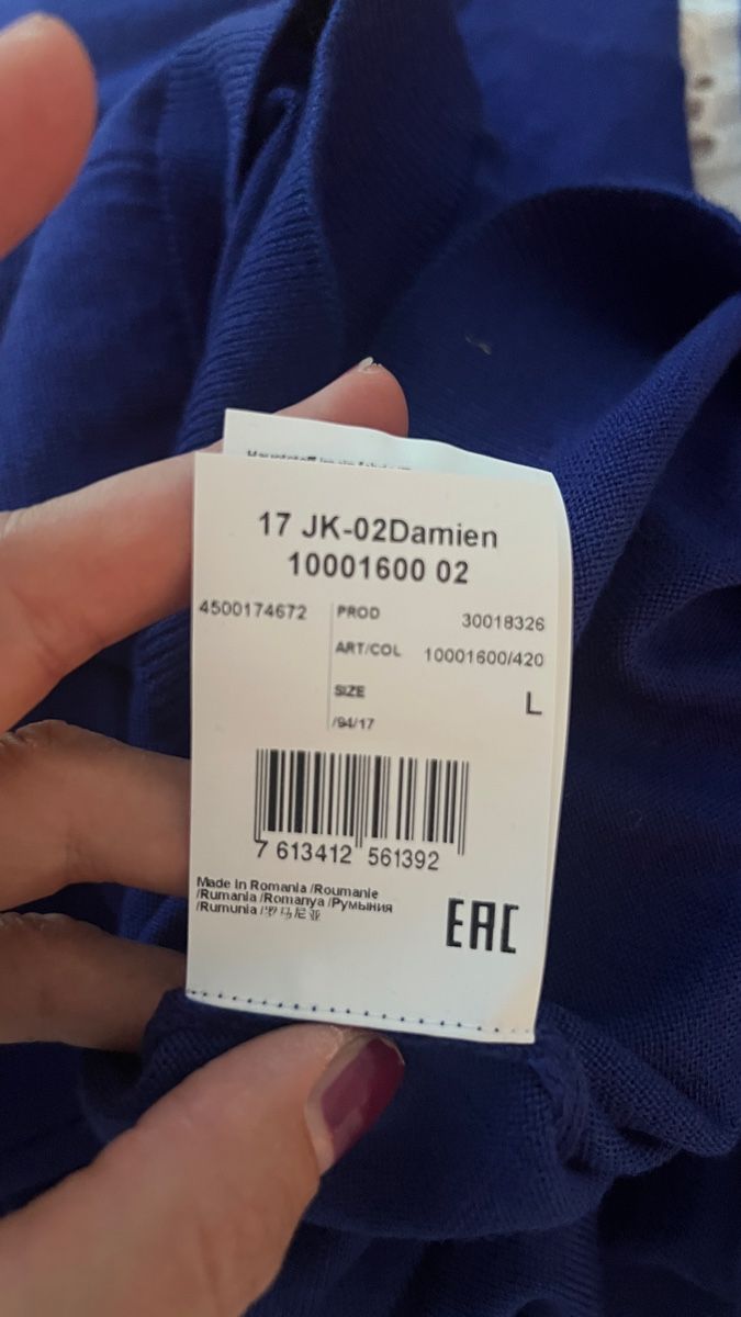 Joop Pullover & Sweatshirts: Joop Pullover V-Ausschnitt Kornblumenblau Gr. L – Neu (gemäss Beschreibung) aus Tagelswangen von Bomu 2