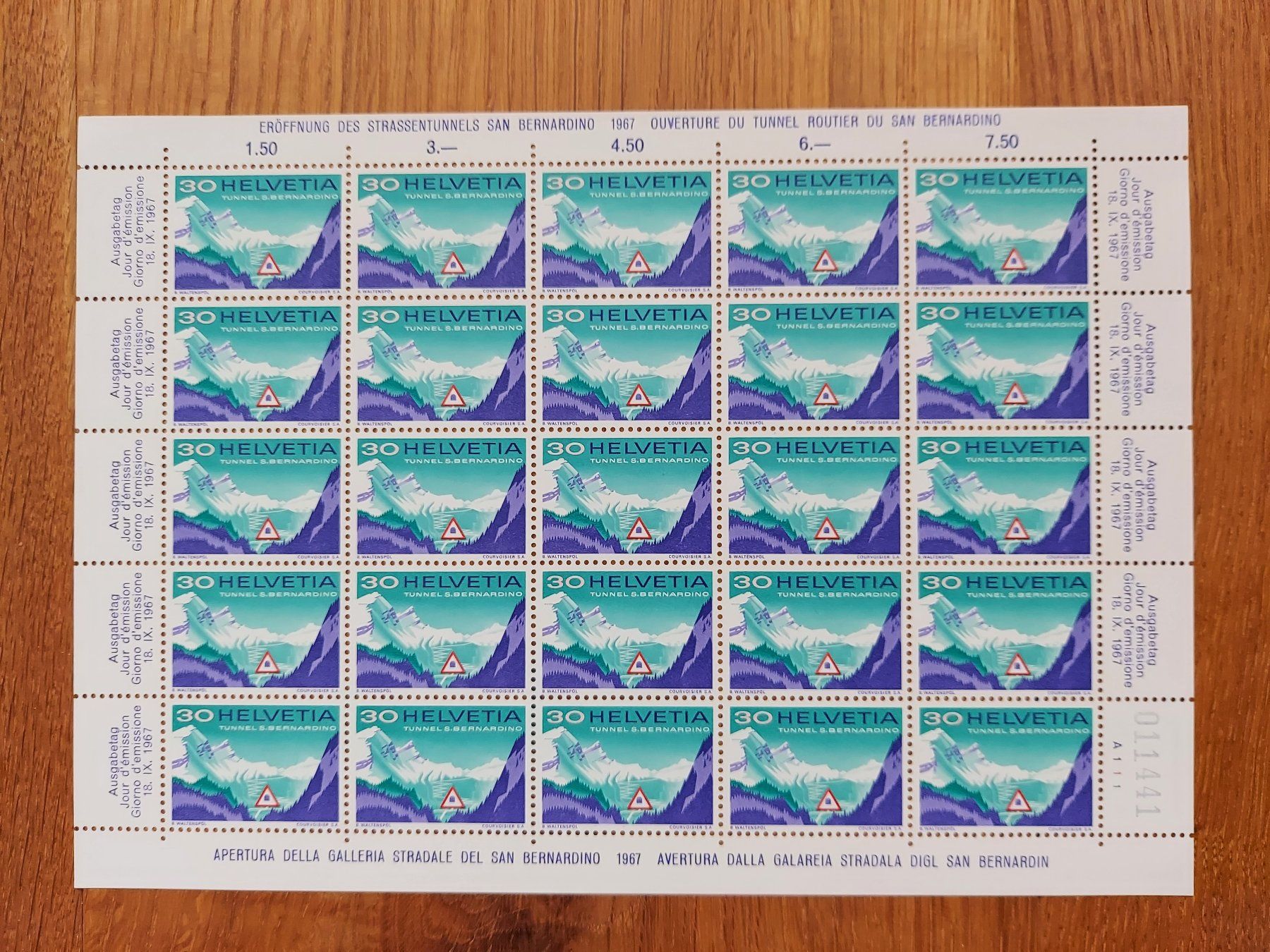 Tutti i francobolli: Postfrisch, gültige Schweizer Frankatur, Briefmarkenbogen – Nuovo e nell'imballaggio originale da Heiden venduto da ber_b77f
