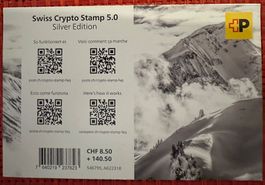 Swiss Crypto Stamp 5.0 Silber Edition Couvert / Umschlag