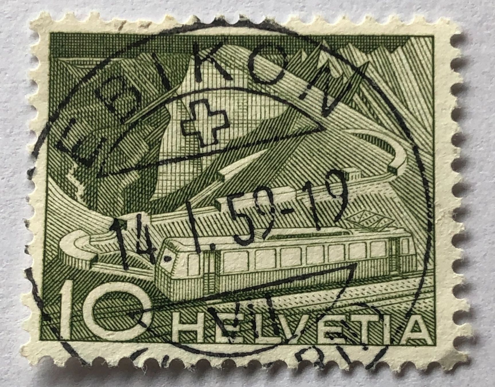 Tutti i francobolli: Nr.299 mit Voll Stempel Ebikon – Usato da Aarau venduto da Billa007