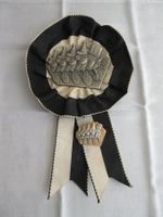 Basler Zugsplakette 1998 Silber mit Rosette u. Plakette Gold