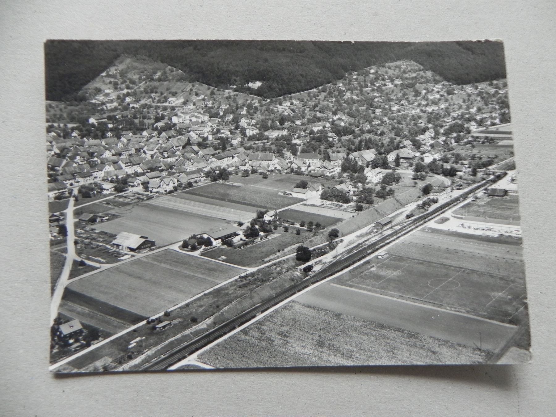 Cartoline postali: Ansichtskarte Berlingen SH Flugaufnahme – Usato da Siebnen venduto da krimsie