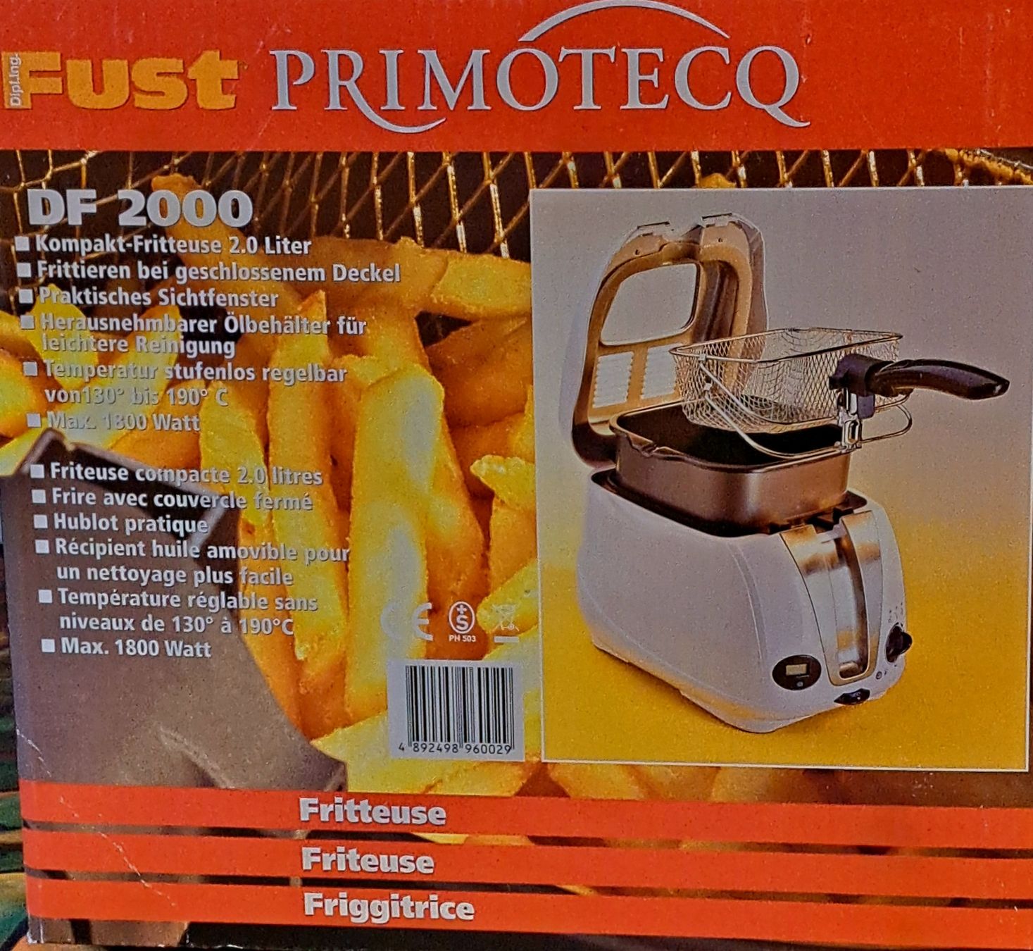 Primotecq Elettrodomestici da cucina: Fritteuse DF 2000 Primotecq – Usato da Zuerich venduto da Mocambo19 1