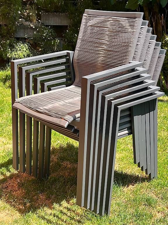 Tischset: Chaises de jardin 'Mazuvo' set 6 chaises – Gebraucht aus Aran von Bluedavide2005