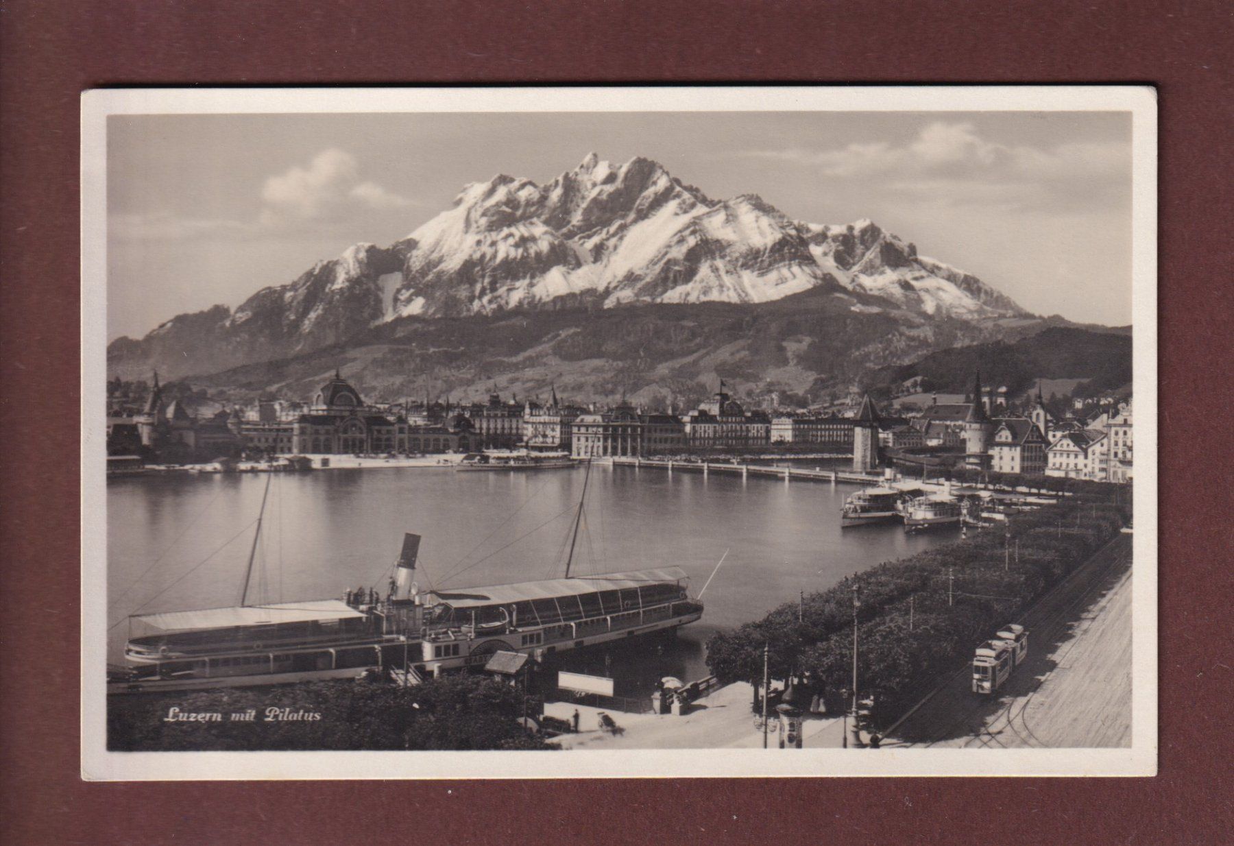 Cartoline postali: LUZERN - Schiff - Pilatus – Usato da Pully venduto da nicecards