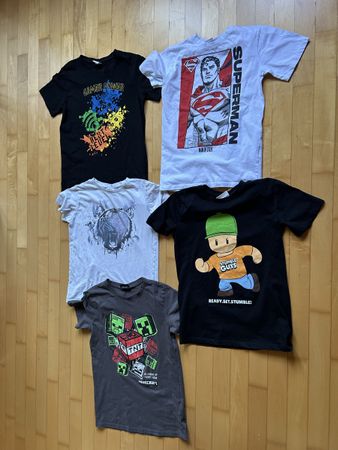 Für Jungs: 5 verschiedene Shirts, Grösse 170/176